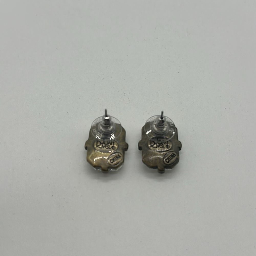 Joan Rivers Vintage Clear Crystal Rhinestone Post Earrings - Picture 2 of 5